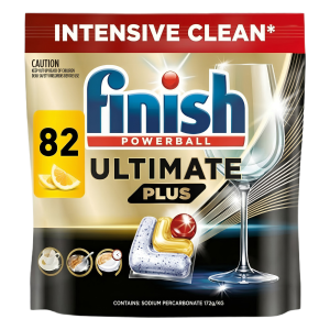 Finish Ultimate Plus Dishwashing Tablets Lemon 82 Pack