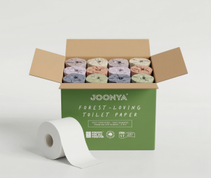 Bamboo Toilet Paper | 48 Double Length Rolls (370 Sheets) | Pillowy Soft, Ultra Strong | 100% FSC Certified Bamboo